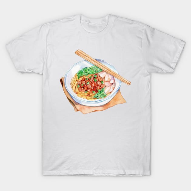 Bowl Mie T-Shirt by MicroStar